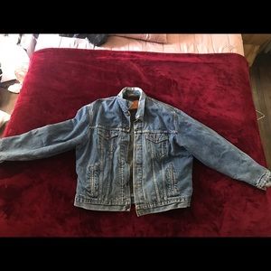 Vintage Levis blanket lined denim jacket